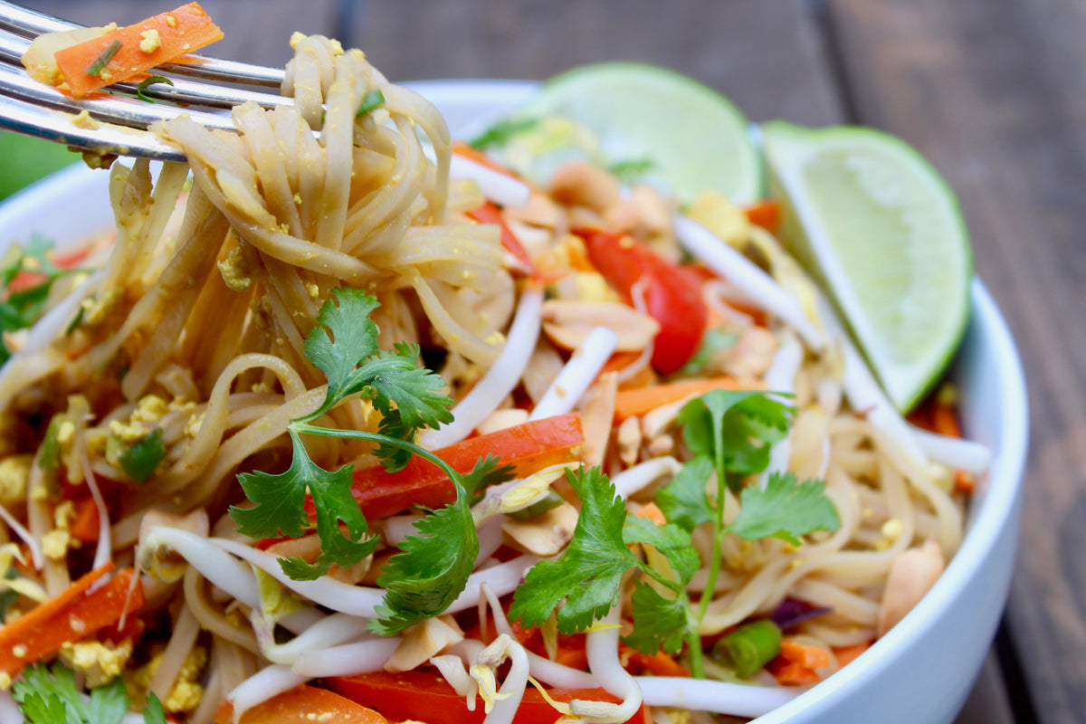 Easy Vegan Pad Thai – PlantPure Nation