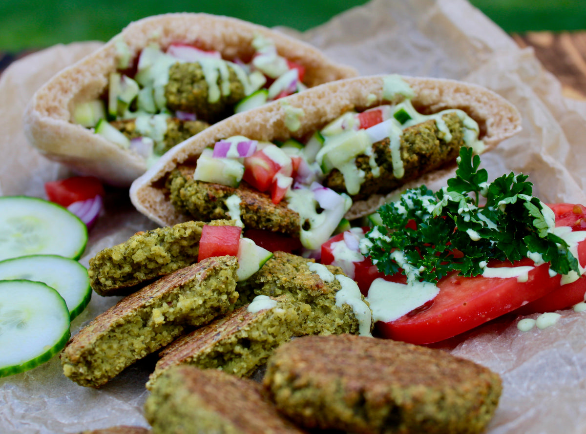 Mediterranean Baked Green Falafels – PlantPure Nation