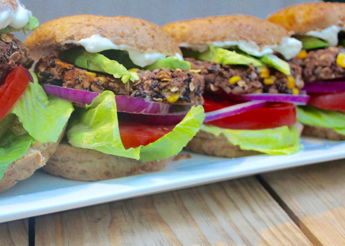 Simple Black Bean Burgers – PlantPure Nation