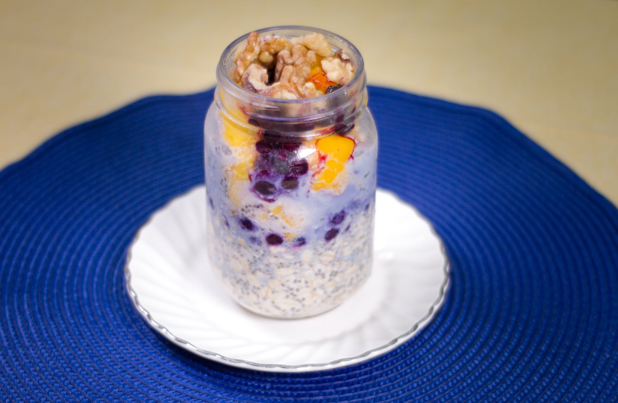 Mason Jar Oatmeal Breakfast