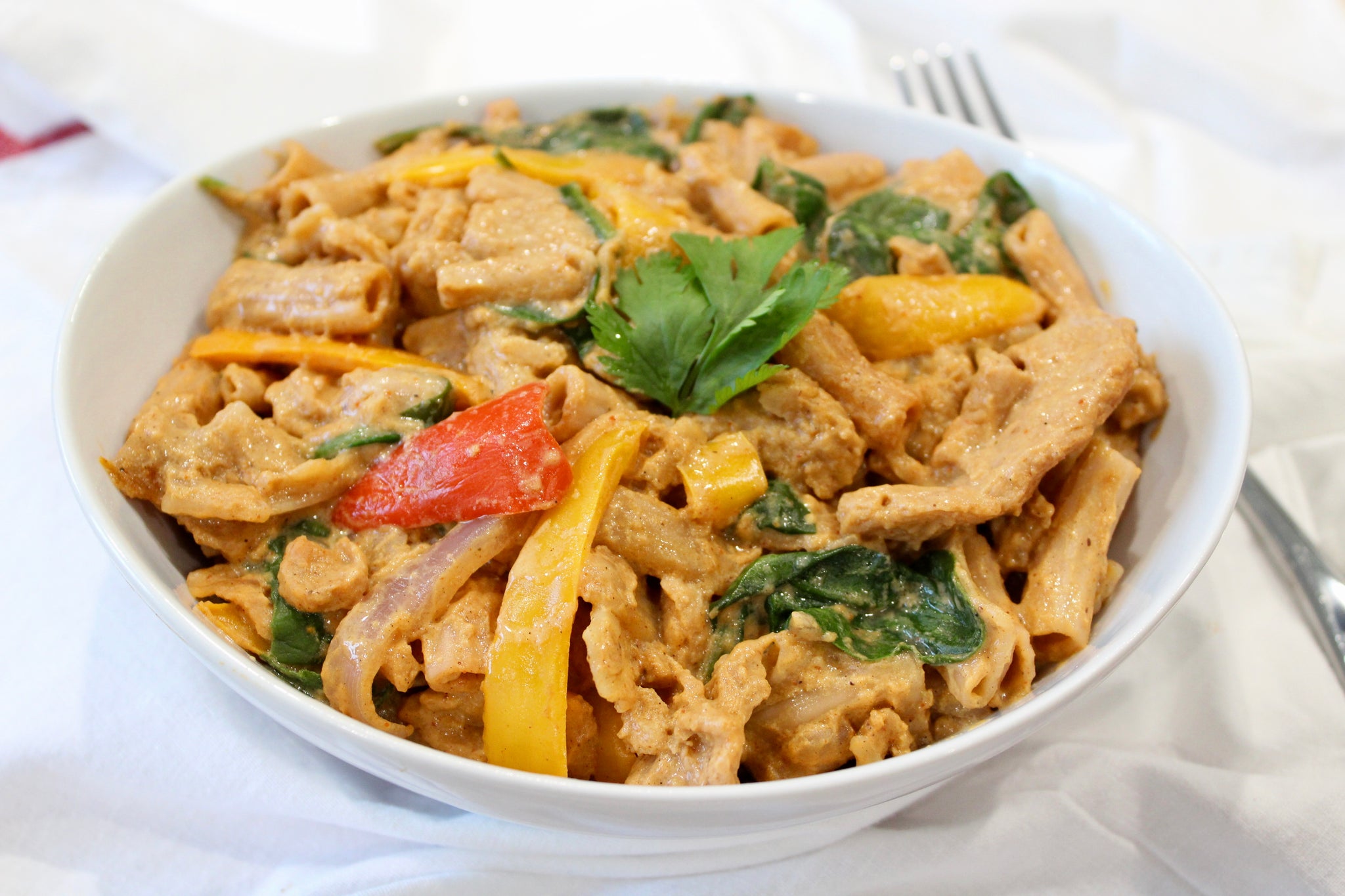 One-Pot Chik’n Fajita Pasta