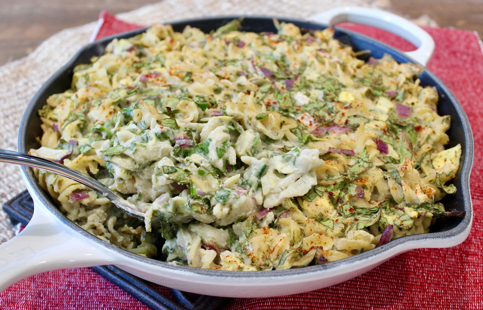 Spinach Artichoke Pasta Bake