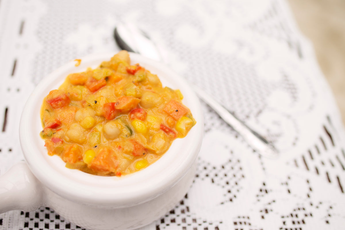 Sweet Pepper Coconut Corn Chowder – PlantPure Nation