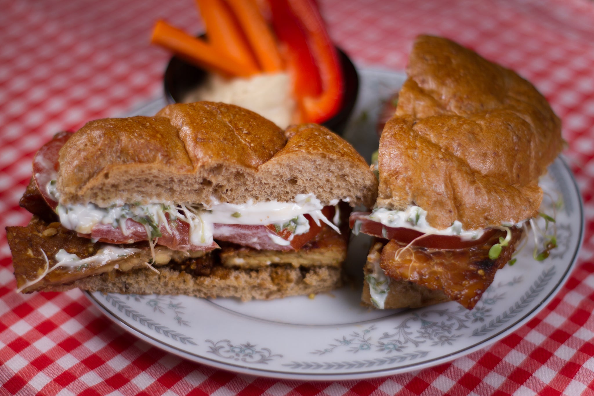 Teriyaki Tempeh Sandwiches